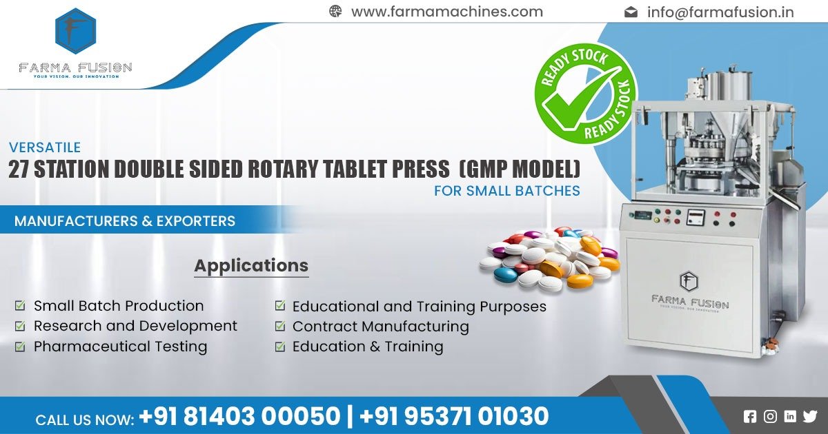 27 Station Double Sided Rotary Tablet Press Machine in Andhra Pradesh